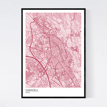 Load image into Gallery viewer, Sabadell City Map Print