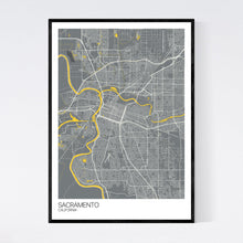 Load image into Gallery viewer, Sacramento City Map Print