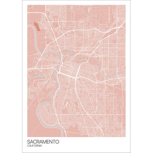 Map of Sacramento, California