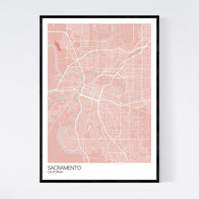 Load image into Gallery viewer, Map of Sacramento, California