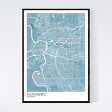 Load image into Gallery viewer, Sacramento City Map Print