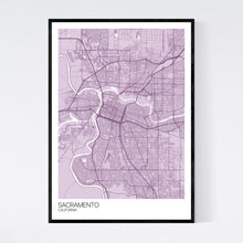 Load image into Gallery viewer, Sacramento City Map Print