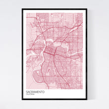 Load image into Gallery viewer, Sacramento City Map Print