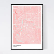 Load image into Gallery viewer, Sacramento City Map Print