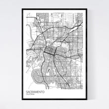 Load image into Gallery viewer, Sacramento City Map Print