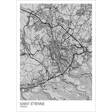Load image into Gallery viewer, Map of Saint-Étienne, France