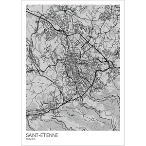 Map of Saint-Étienne, France