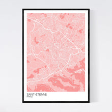 Load image into Gallery viewer, Saint-Étienne City Map Print