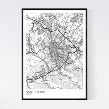 Load image into Gallery viewer, Saint-Étienne City Map Print