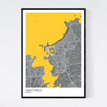 Load image into Gallery viewer, Saint-Malo Town Map Print