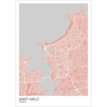 Load image into Gallery viewer, Map of Saint-Malo, France