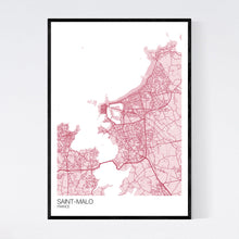 Load image into Gallery viewer, Saint-Malo Town Map Print