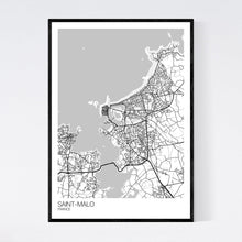 Load image into Gallery viewer, Saint-Malo Town Map Print