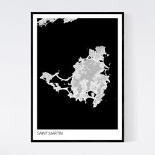 Load image into Gallery viewer, Saint Martin Island Map Print