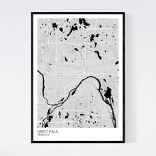 Load image into Gallery viewer, Saint Paul City Map Print