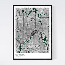 Load image into Gallery viewer, Saint Paul City Map Print