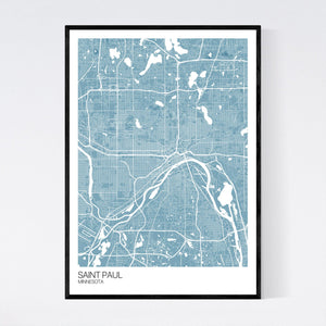 Map of Saint Paul, Minnesota