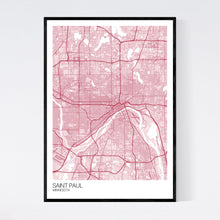 Load image into Gallery viewer, Saint Paul City Map Print