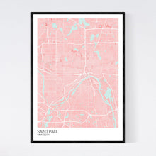 Load image into Gallery viewer, Saint Paul City Map Print