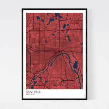 Load image into Gallery viewer, Saint Paul City Map Print