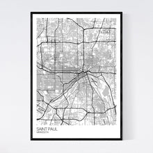 Load image into Gallery viewer, Saint Paul City Map Print