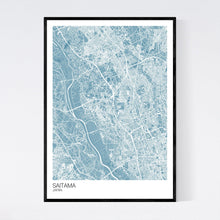 Load image into Gallery viewer, Saitama City Map Print