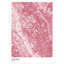 Load image into Gallery viewer, Map of Saitama, Japan