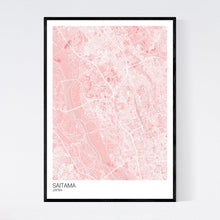 Load image into Gallery viewer, Saitama City Map Print