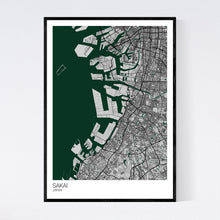 Load image into Gallery viewer, Sakai City Map Print