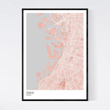 Load image into Gallery viewer, Sakai City Map Print