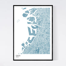 Load image into Gallery viewer, Sakai City Map Print