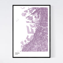 Load image into Gallery viewer, Sakai City Map Print