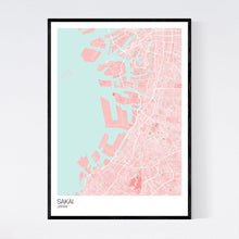 Load image into Gallery viewer, Sakai City Map Print