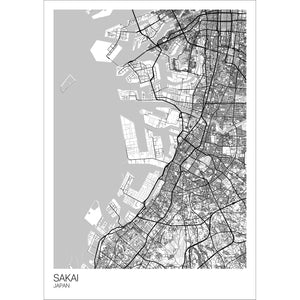 Map of Sakai, Japan