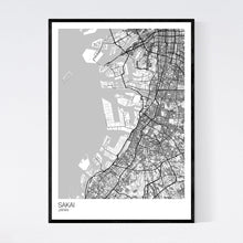 Load image into Gallery viewer, Map of Sakai, Japan