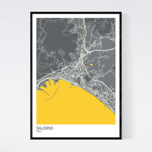 Salerno City Map Print