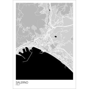 Map of Salerno, Italy