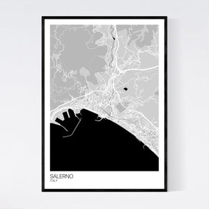 Map of Salerno, Italy
