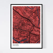 Load image into Gallery viewer, Salford City Map Print