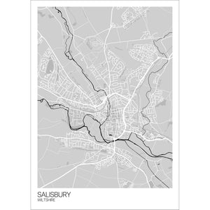 Map of Salisbury, Wiltshire