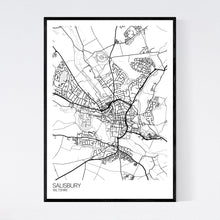 Load image into Gallery viewer, Salisbury City Map Print