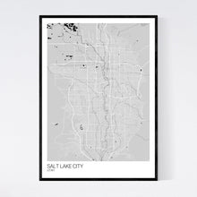 Load image into Gallery viewer, Salt Lake City City Map Print