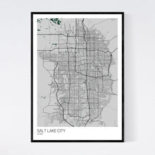 Load image into Gallery viewer, Salt Lake City City Map Print