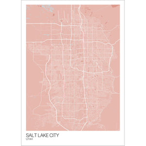 Map of Salt Lake City, Utah