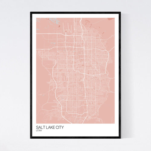 Map of Salt Lake City, Utah