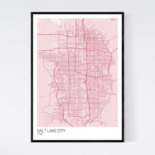 Load image into Gallery viewer, Salt Lake City City Map Print