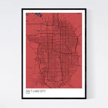 Load image into Gallery viewer, Salt Lake City City Map Print