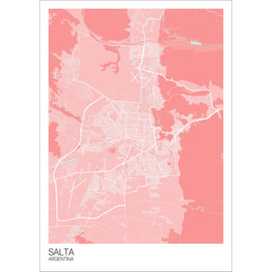 Map of Salta, Argentina