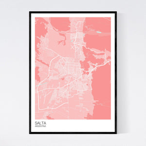 Map of Salta, Argentina