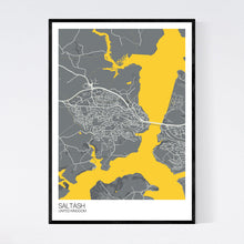 Load image into Gallery viewer, Saltash Town Map Print